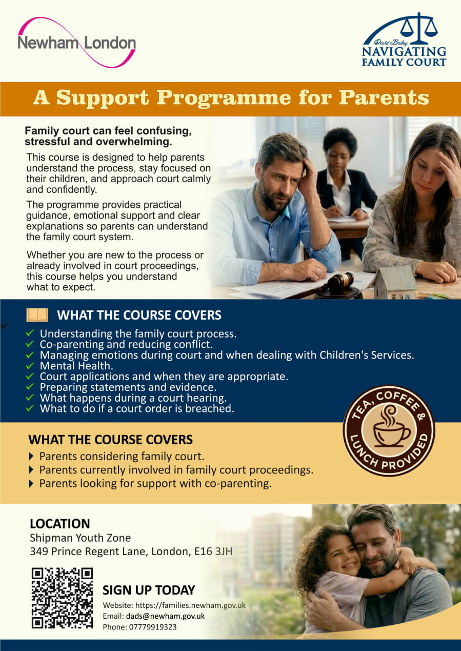 Parenting Course Newham Flyer Navigating Family Court